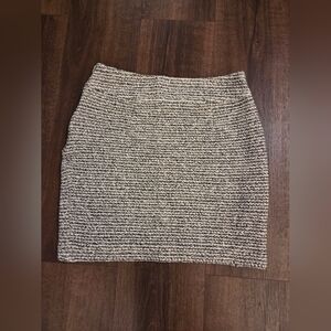 Banana Republic Black and White Shimmer Mini Skirt
